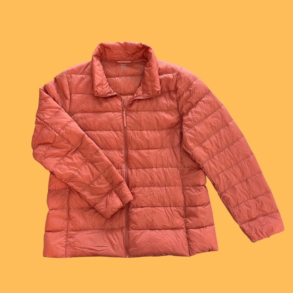 UNIQLO Pink/Orange Long Sleeve Jacket Size: XXL